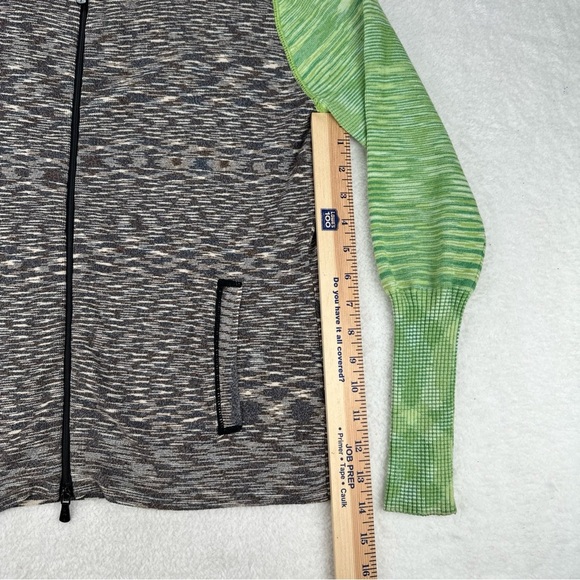 Anthropologie One Girl Who Womens Lg Jacket Zip Front Hooded Hoodie Y2K Boho - Picture 7 of 13